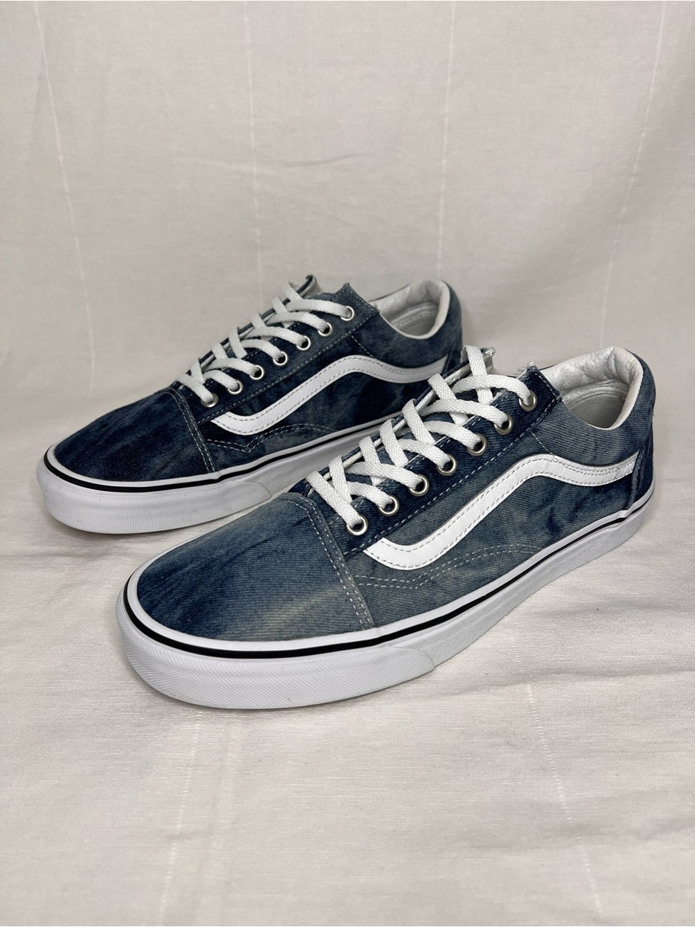 Vans old school canvas denim men’s shoes, men size 10.5 - Picture 2 of 6